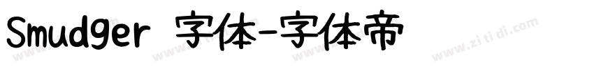 Smudger 字体字体转换